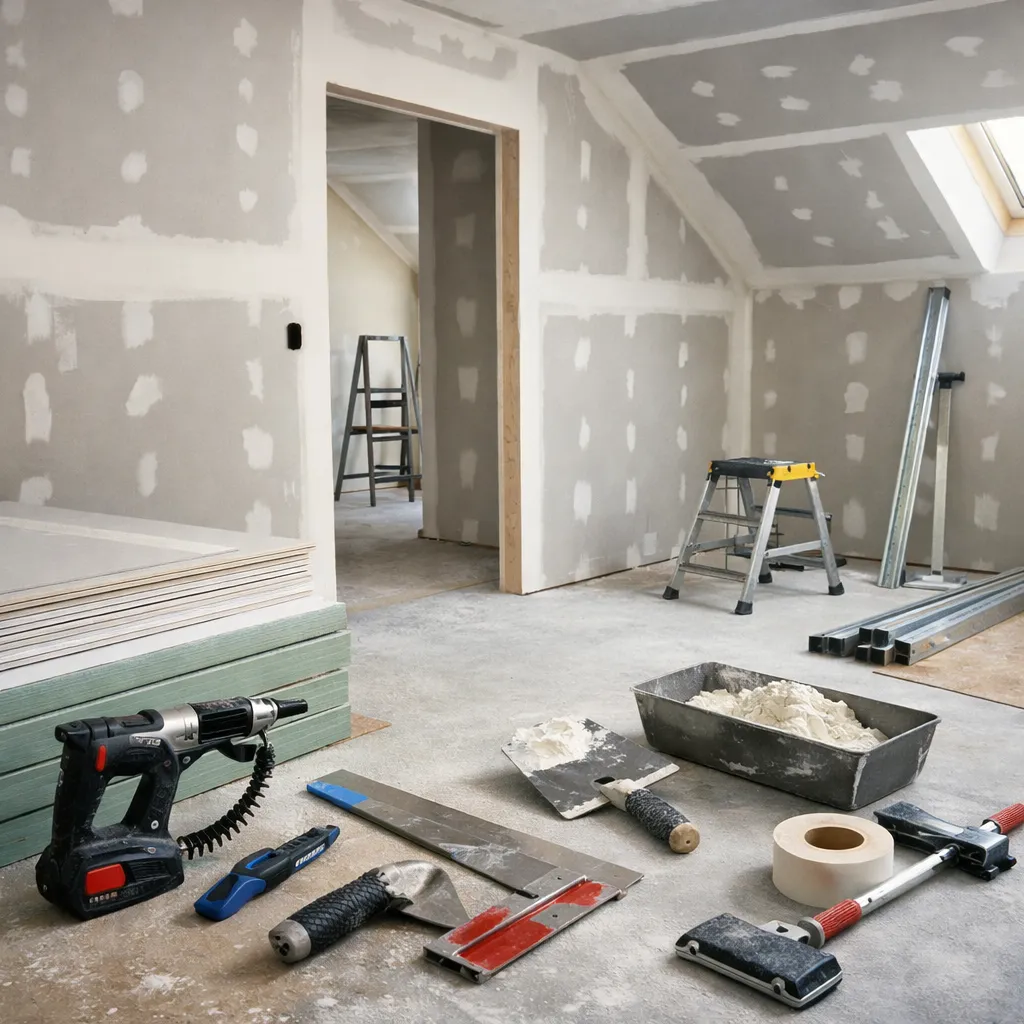 Pose de placo et aménagement intérieur par LSC Rénovation